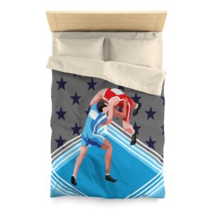 Wrestling Themed Duvet Cover – Wrestling Comforter – Microfiber Duvet Cover