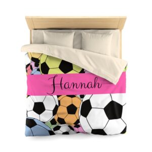 Girl Soceer Microfiber Duvet Cover