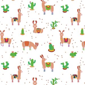 Llama and Cactuses Microfiber Duvet Cover | Llama Bedding | Llama Duvet Cover | Llama Lovers Bedding | Queen Bedding | Twin Bedding | Llama Gifts | Llama Printed | Llama