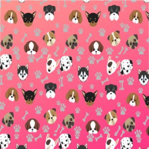 Dog and Puppies Themed Duvet Cover – Microfiber Duvet Cover – Dog Bedding – Dog Lover – Queen – Twin