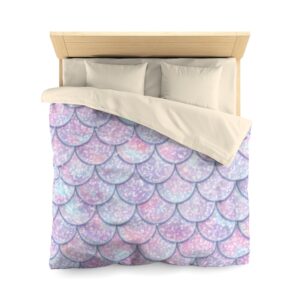 Mermaid Scales Microfiber Duvet Cover