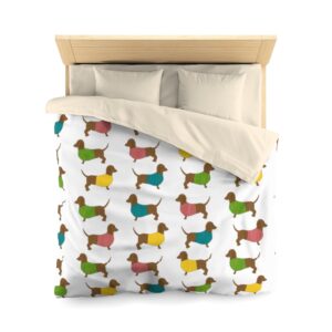 Dachshund Duvet Cover – Dachshund Bedding – Dacshund Comforter – Twin – Queen – Microfiber Duvet Cover