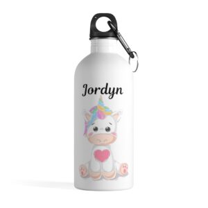 Unicorn Personalized Water Bottle – Stainless Steel Water Bottle