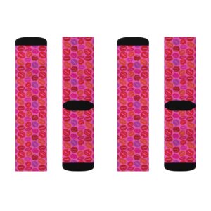 Valentine’s Day Lipstick Lips Socks – Valentine’s Day Gift – Cute Valentine’s Day Gift