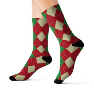 Plaid Christmas Socks