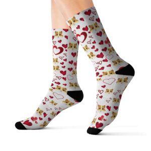 Valentine’s Day Hamster Socks – Loves Hamsters – Hamster Lover Gift – Cute Gift