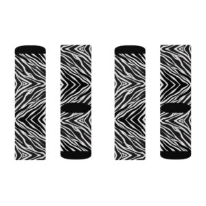 Zebra Pattern Socks – Animal Print Socks – Cute Zebra Socks – Loves Zebra Print – Sublimation Socks