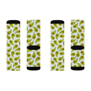 Avocado Socks – Avocado Lover Gift – Loves Avocados – Sublimation Socks