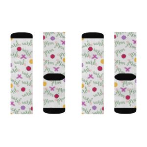 Mom Socks – Mother’s Day Socks – Mother’s Day Gift – Sublimation Socks