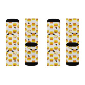 Halloween Cute Candy Corn Socks – Sublimation Socks