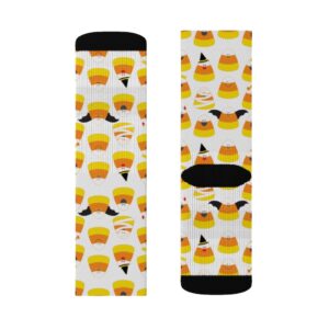 Halloween Cute Candy Corn Socks – Sublimation Socks