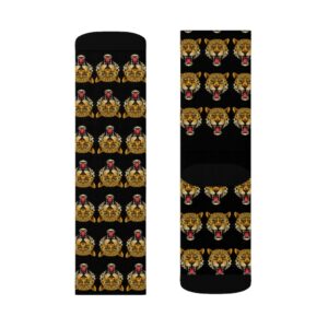 Custom Jaguar with green eyes – Sublimation Socks