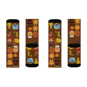 Thanksgiving Turkey Fun Socks – Sublimation Socks