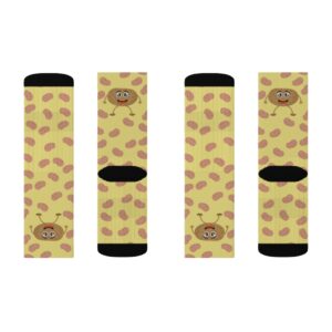 Funny Potato Socks – Loves Potatoes – Crazy about Potatoes – cute Potato socks – Sublimation Socks