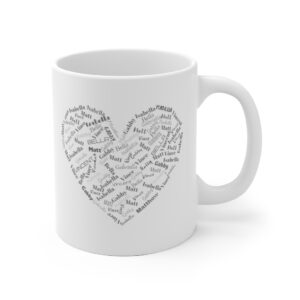 Customized Personalized Mom Mug with Kids Names on It – Mother’s Day Gift – Cute Gift for Mom – White Ceramic Mug