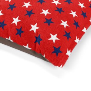 American Dog Bed – Patriotic – Stars – Red White and Blue – Memorial Day – Fourth of July – 4th – Pet Bed